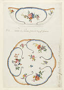 Design for a Painted Porcelain:   "Cabbage Leaf" Salad Bowl, for Sèvres Porcelain Manufactory