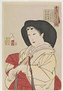 Looking refined: the appearance of a court lady during the Kyowa era (1801-1804), from the series Thirty-two Aspects of Customs and Manners