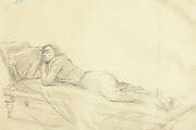 A Sketch of a Lady Sleeping