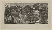 Shepherd Chases Away a Wolf, from Thornton's Pastorals of Virgil