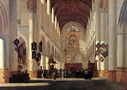 Interior of the Church of St Bavo in Haarlem, Looking West