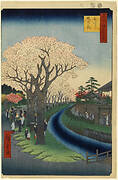 Blossoms on the Tama River Embankment, No. 42 in One Hundred Famous Views of Edo