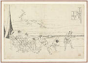 Preparatory drawing for a print in the series Hyakunin isshu uba ge etoki: Kamakura no Udaijin