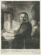 Lieven Willemsz. van Coppenol, writing master: the smaller plate