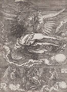 The Sudarium held by one angel