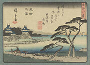 Awazu no seiran, from the series, Eight Views of Lake Omi