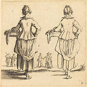 Peasant Woman with Basket, Seen from Behind