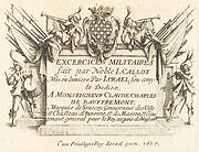 Title Page for "The Military Exercises"