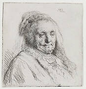 Rembrandt’s Mother, Head and Bust Three-Quarters Right