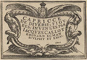 Title Page for "The Capricci"