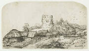 Landscape with a square tower