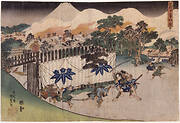 The Soga Brothers Cutting Down Ten [Retainers of Kudō Suketsune] (Soga jūban kiri no zu)