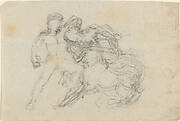 Battle between Man and Centaur