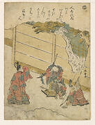 Episode five, "Sekimori" (Guard), from Fashionable Brocade Pictures of the Tales of Ise