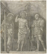 Risen Christ Between Saints Andrew and Longinus