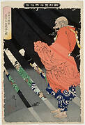 Kobayakawa Takakage Debating with the Tengu on Mount Hiko