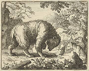 Renard Promises the Bear to Take Him to a Place Where He Will Find Honey from Hendrick van Alcmar's Renard The Fox