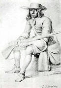 A Seated Huntsman