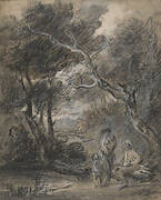 Wooded Landscape with Figures