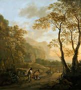 Landscape with Resting Travellers and Oxcart