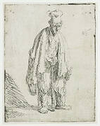 Beggar in a High Hat, Leaning on a Stick