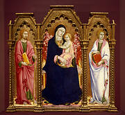 Madonna and Child with Saints James Major and John the Evangelist, altarpiece