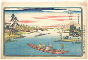 Masaki, boshun no kei|東都名所　真崎暮春之景|A View of Late Spring at Masaki