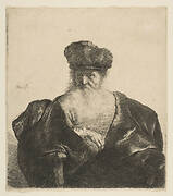 Old Man with Beard, Fur Cap, and Velvet Cloak