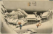 Evening Snow at Kanbara