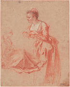 Two Figure Studies of a Young Woman, 1715-1717