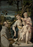 The Holy Family with Saint Francis of Assisi