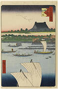 Teppozu and Tsukiji Honganji Temple, No. 78 from One Hundred Famous Views of Edo