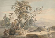 Italianate Landscape with Travellers no. 2