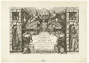 Titelblad voor de prentserie van de begrafenis van aartshertog Albrecht, 1622