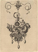 Design for a Pendant with a Winged Sea-Monster Carrying Venus Anadyomene on a Shell and a Man with an Oar