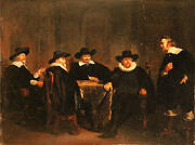 The Four Burgomasters of Amsterdam Learning of the Arrival of Maria de’ Medici on 1 September 1638