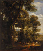 Landscape with a goatherd and goats (after Claude)