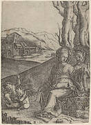 Woman and Satyr with Two Cupids