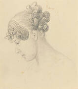 Head of a Woman Looking Down (Theresa Turner?)