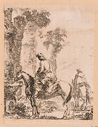 Two Men on Horseback