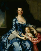 Portrait of Mrs. Matthew Tilghman and Her Daughter, Anna Maria