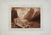 Mer de Glace - Valley of Chamonix - Savoy, from the Liber Studiorum