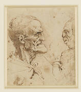 Two grotesque profiles