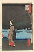 One Hundred Famous Views of Edo “Night View of Matsuchiyama Hill and the San’ya Canal”