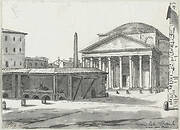 The Pantheon Seen from the Piazza