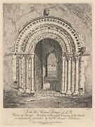 Thwayt Church, South Door, 1813