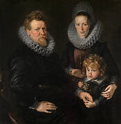 Portrait of the Brussels Goldsmith Robert Staes, his Wife Anna and their Son Albert