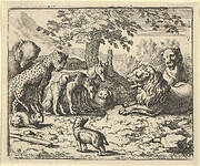 The Lion Takes the Advice of the Other Animals for Renard's Punishment from Hendrick van Alcmar's Renard The Fox