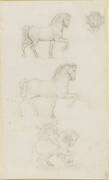 Designs for an equestrian monument