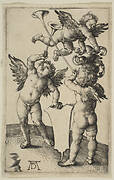 Three Putti with Trumpets